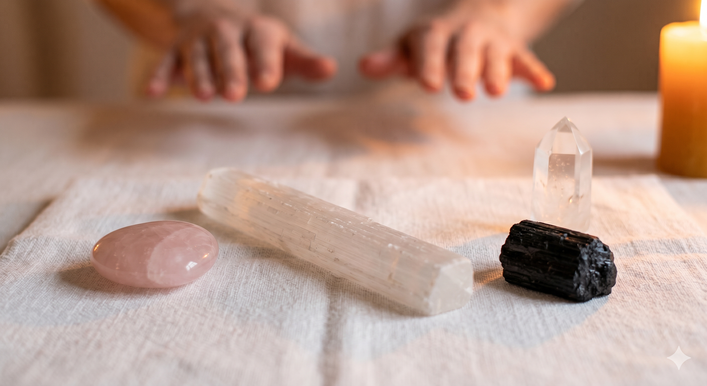 Foto de sesión de Reiki — persona recibiendo energía con calma y bienestar